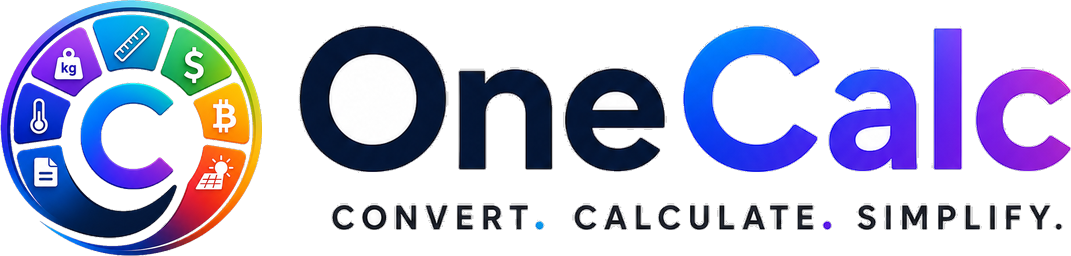 OneCalc — Convert, Calculate, Simplify