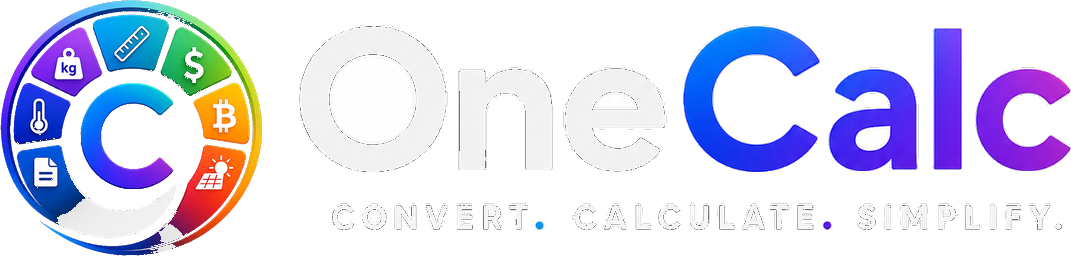 OneCalc — Convert, Calculate, Simplify